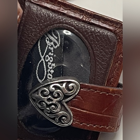 Vintage Brighton “One World” Faux-Croc Key Chain Purse Charm w/ Photo Locket - Picture 8 of 12